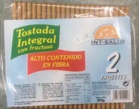 Tostada integral con fructosa