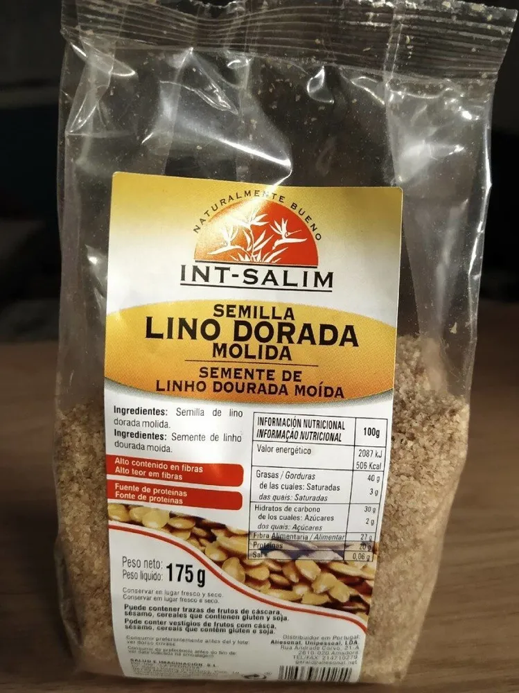 Semilla lino dorada molida