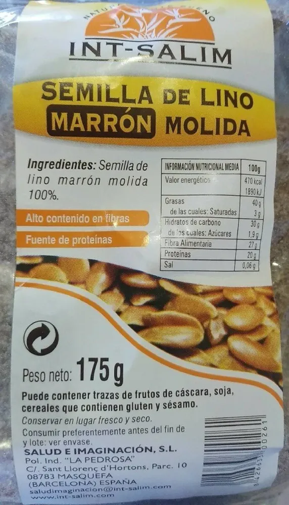 Semilla de lino molida