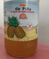 Zumo de piña a base de concentrado