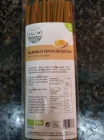 Tallarines de espelta con cúrcuma