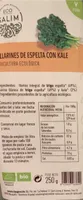 Tallarines de espelta con kale