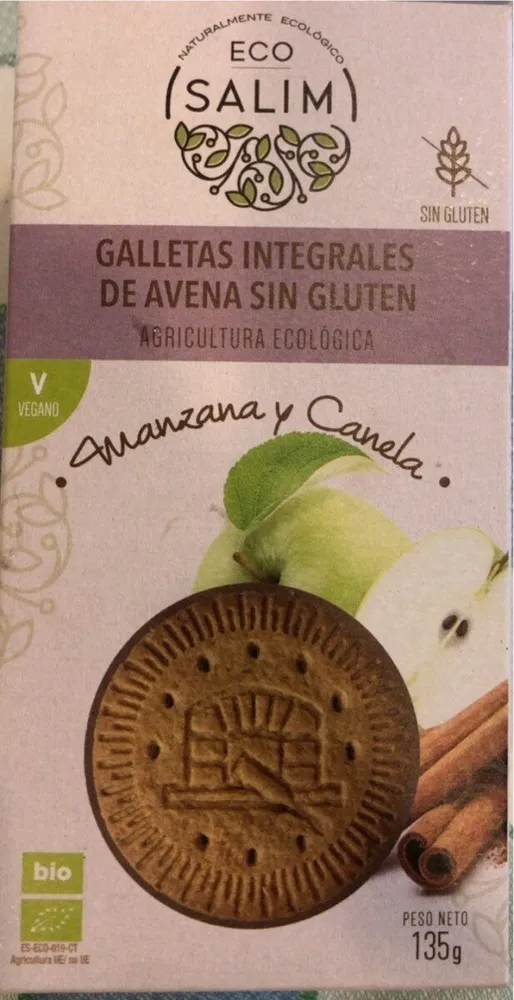 Galletas integrales Manzana canela