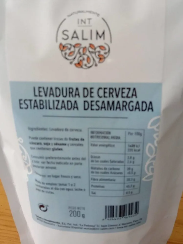 Levadura de cerveza estabilizada desamargada