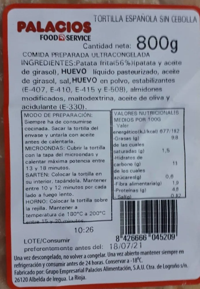 Tortilla Palacios