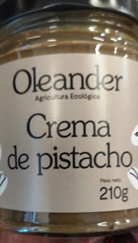 Crema de pistacho