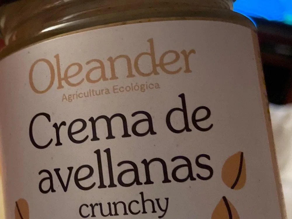 Crema de avellanas