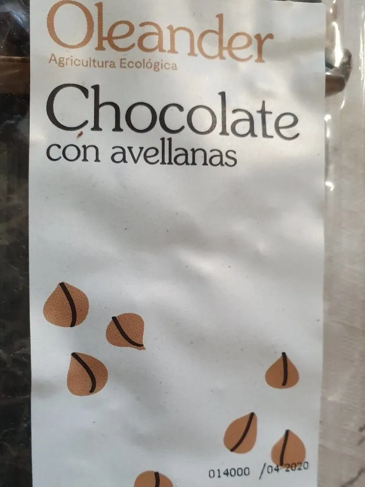 Chocolate con avellanas