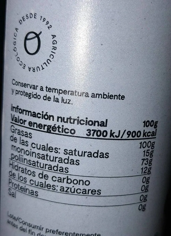 Aceite de oliva virgen extra