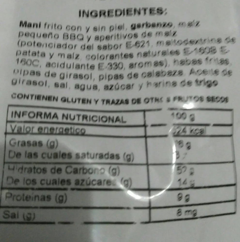 Revuelto de frutos secos