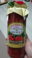 Tomate cocido y pimiento asado al carbón