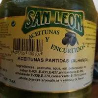 Aceitunas partidas alhanda