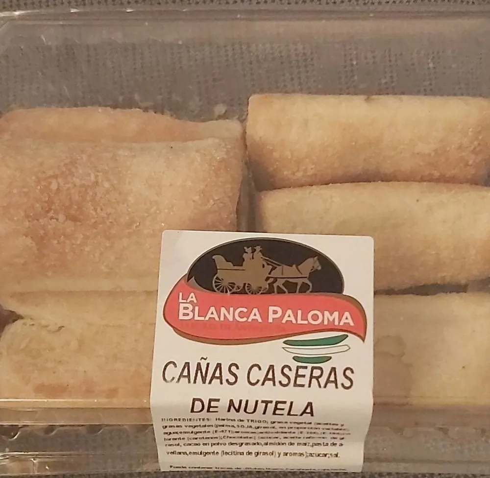 Cañas caseras de nutela