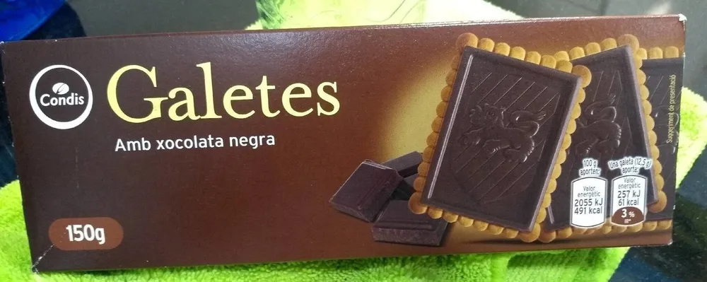 Galetes amb xocolata negra