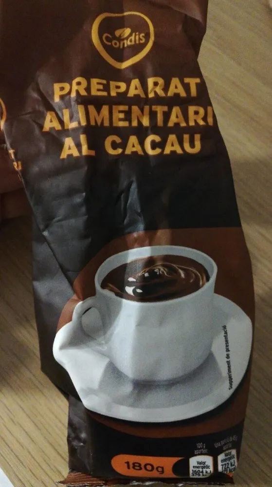 Preparado alimentario al cacao