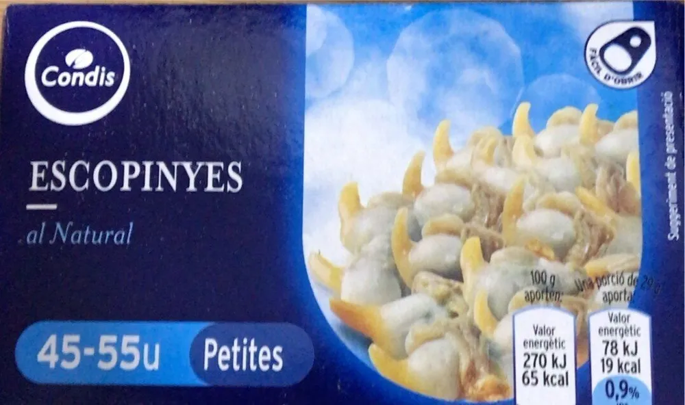 Berberechos al natural 45/55 un.