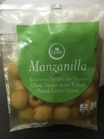 Aceitunas verdes sin hueso en manzanilla
