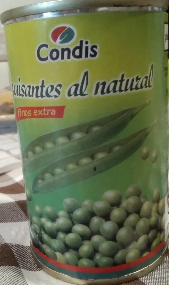 Guisantes al natural