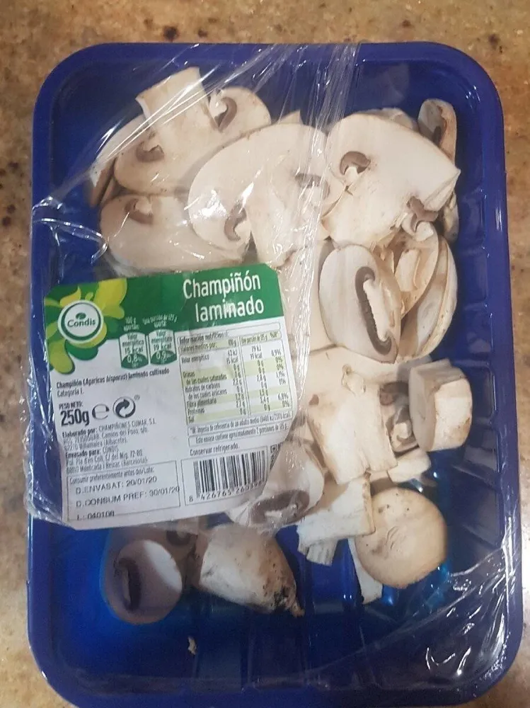 Champiñón laminado