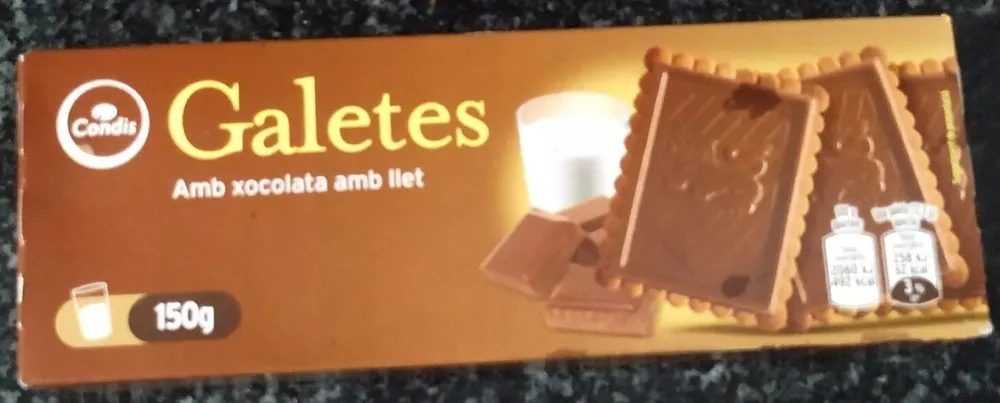 Galetes amb xocolata amb llet