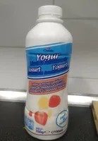 Yogur líquido sabor fresa y plátano