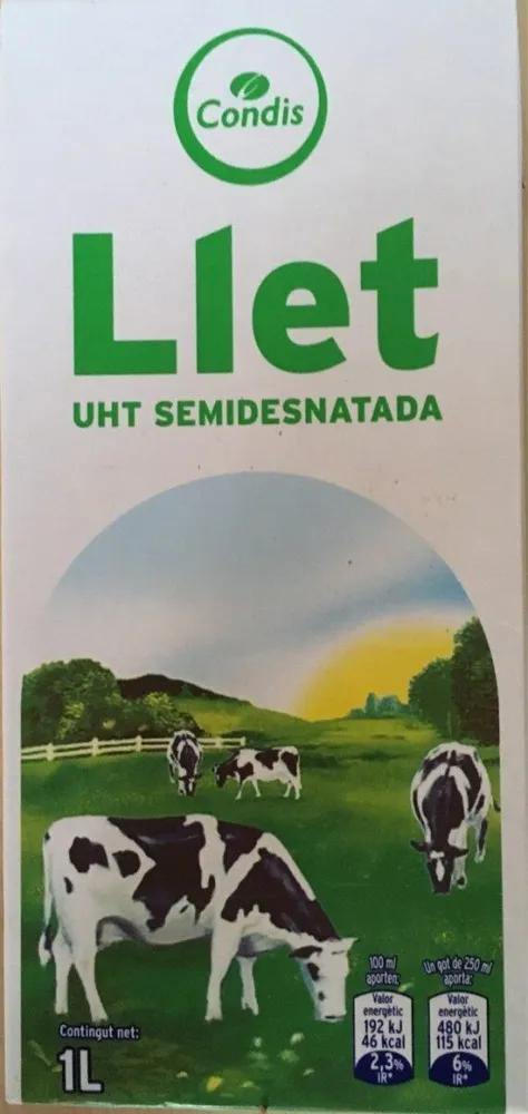 Llet UHT semidesnatada