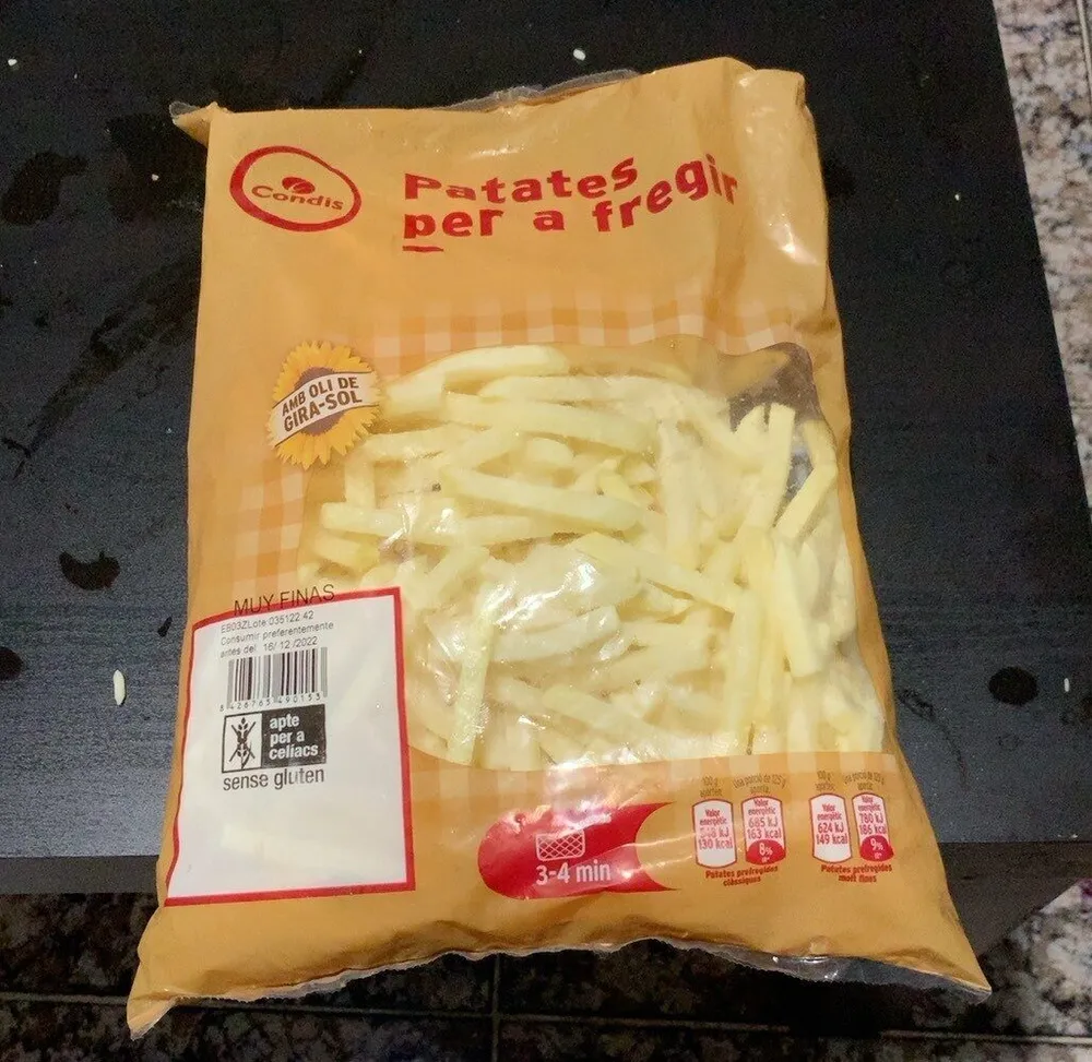 Patates per a fregir