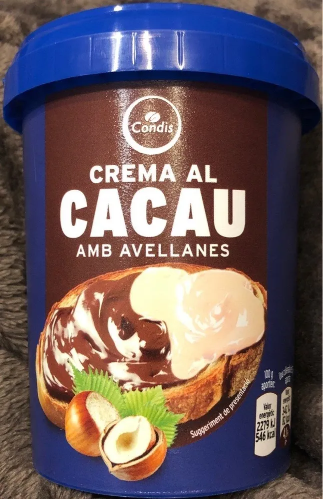 Crema al cacau amb avellanes