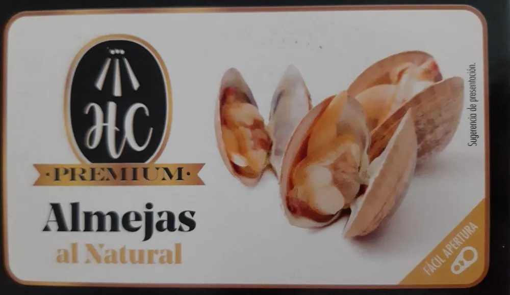 Almejas al natural
