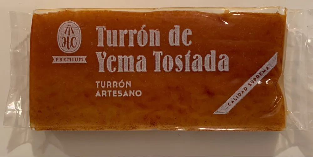 Turrón de yema tostada