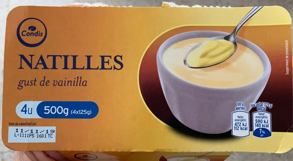 Natilles gust de vainilla