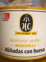 Aceitunas verdes aliñadas con hueso