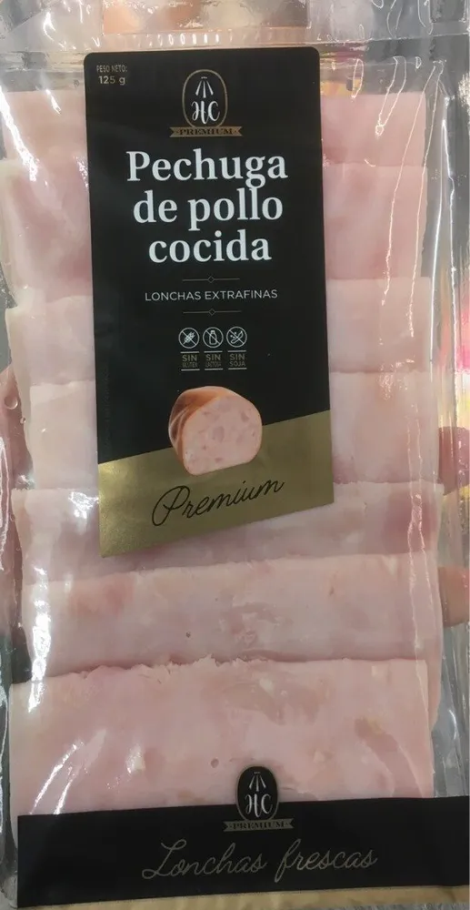 Pechuga de pollo cocida