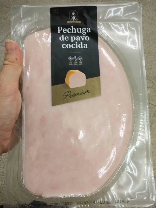 Pechuga de pavo cocida