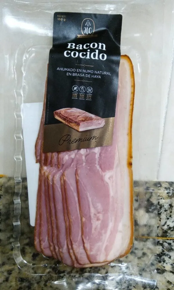 Bacon cocido