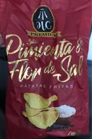 Patatas fritas con pimienta y flor de sal