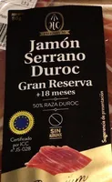 Jamón serrano duroc