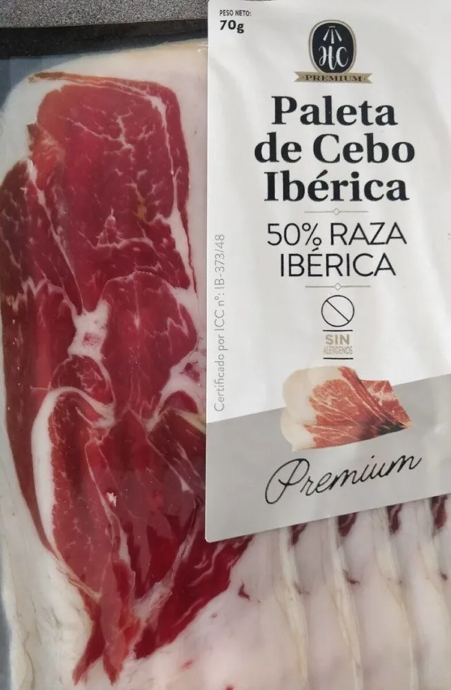 Paleta de cebo ibérica