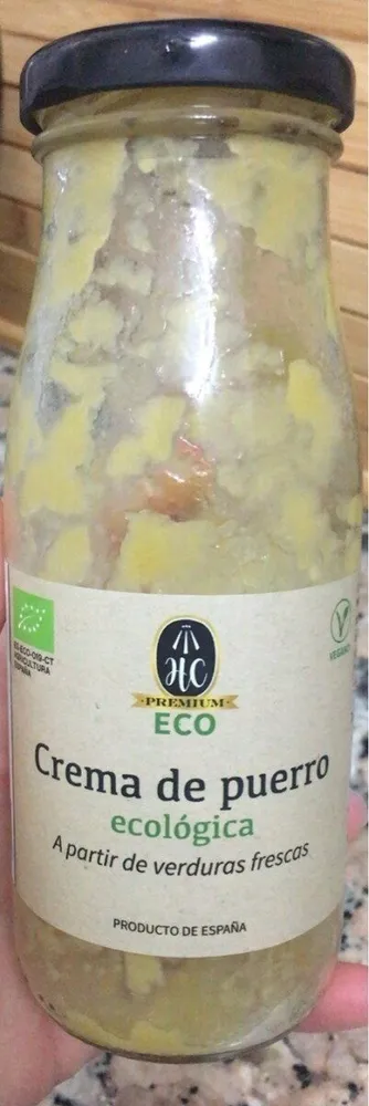 Crema de puerro ecológica