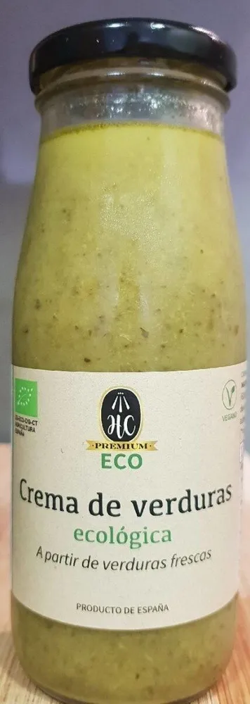 Crema de verduras ecologica