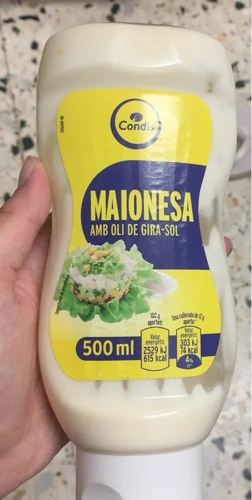 Maionesa amb oli de girasol