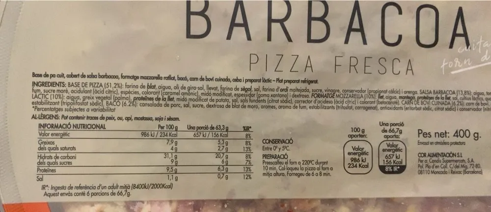 Pizza barbacoa