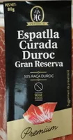 Espatlla curada gran reserva duroc