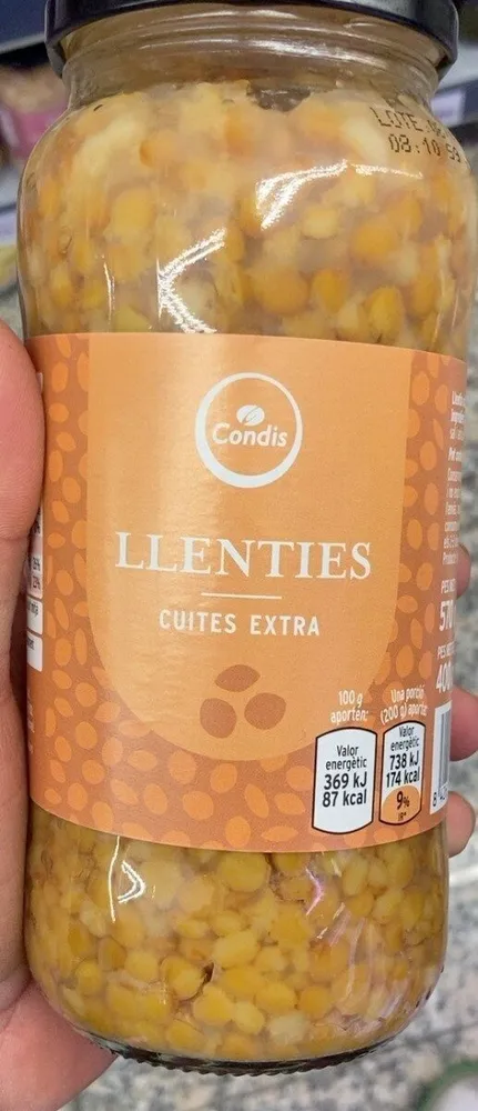 Lentejas cocidas