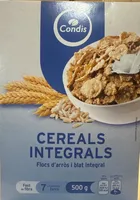 Cereals integrals, flocs d'arròs i blat integral