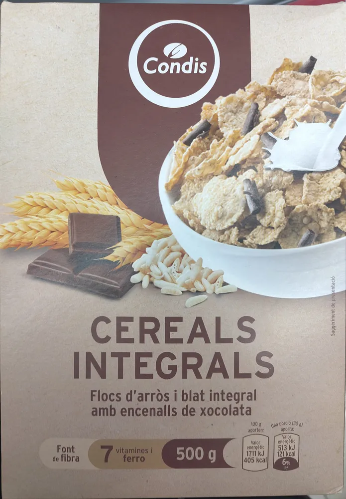 Cereals Integrals