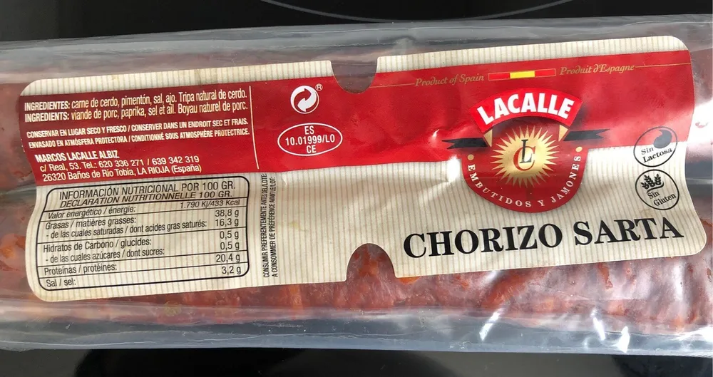CHORIZO SARTA