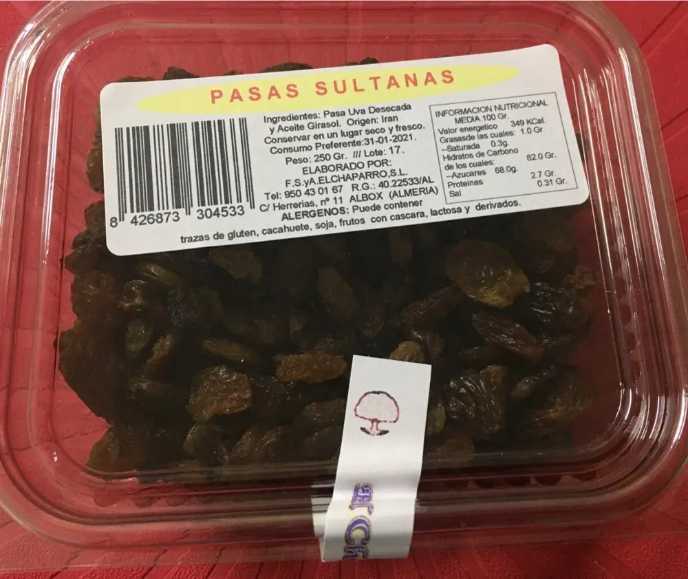 Pasas sultanas