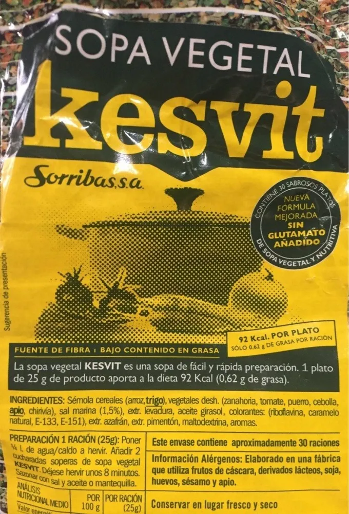 Kesvit Sopa Vegetal