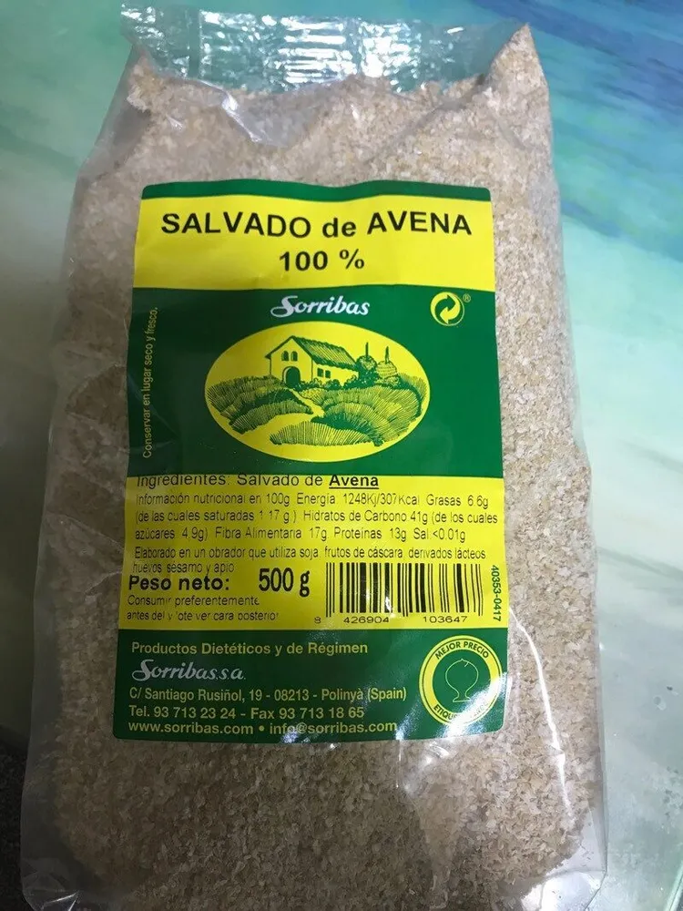 Salvado Avena 500G, Sello verde